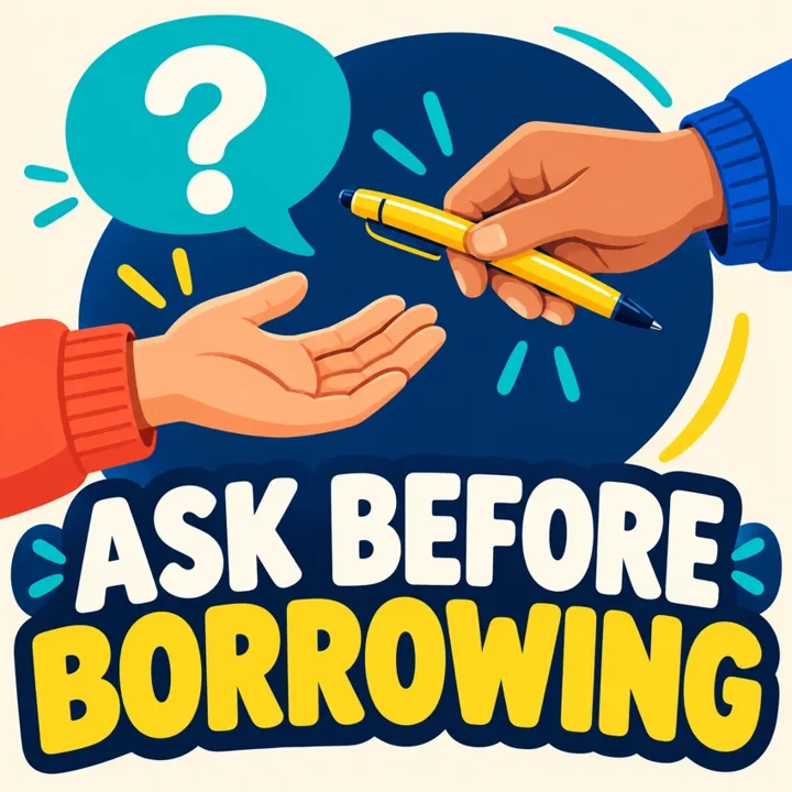 Ask Before Borrowing