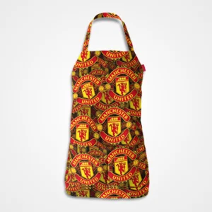 Manchester United Logo Pattern Apron
