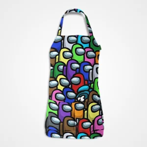 Among Us Character Pattern Apron