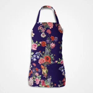 Pink Floral Pattern Apron