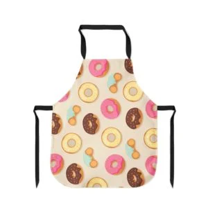 Donut Pattern Yellow Apron