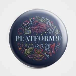 Platform 9 3 4 Harry Potter Badge Design 002