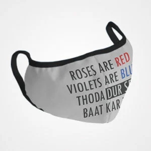 Roses Are Red Masks Face Mask