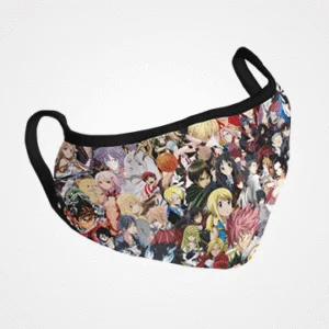 Cartoon Collage Masks Face Mask Design 002