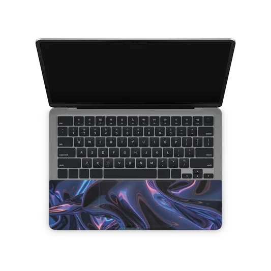 Dark Blue Iridescent Swirl Laptop Skin