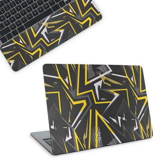Yellow Abstract Pattern Laptop Skin