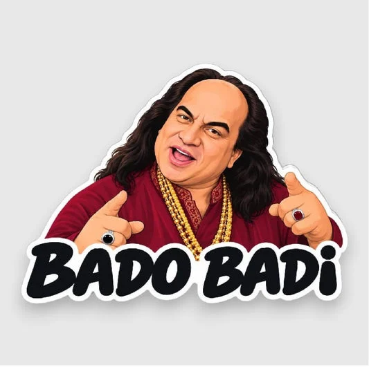 Chahat Fateh Ali Khan Bado Badi Sticker