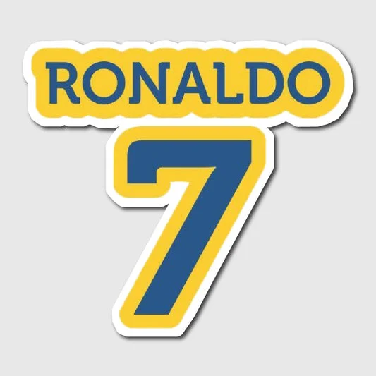 Ronaldo Number Seven Sticker