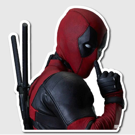 Deadpool Shushing Sticker