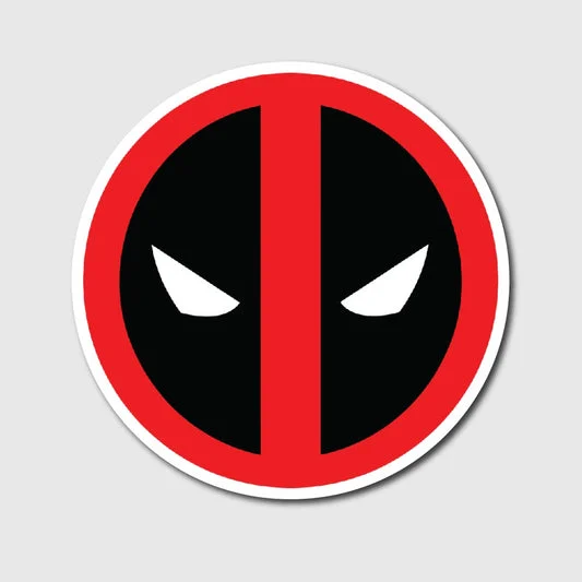 Deadpool Face Symbol Sticker