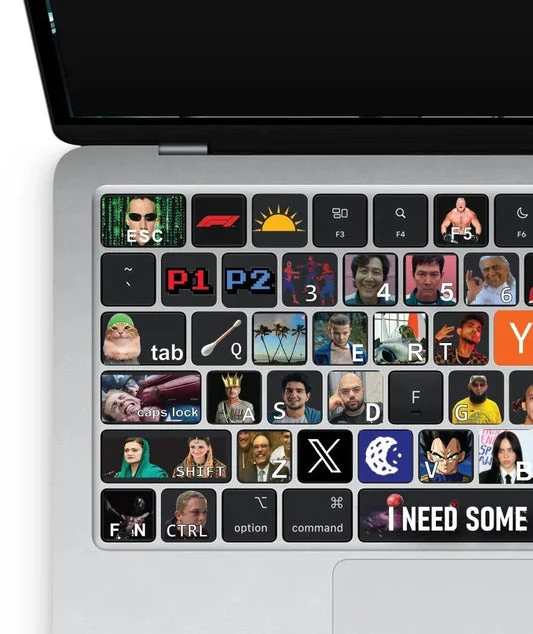 Assorted Meme Sticker Pack Laptop Keyboard Preview Sticker
