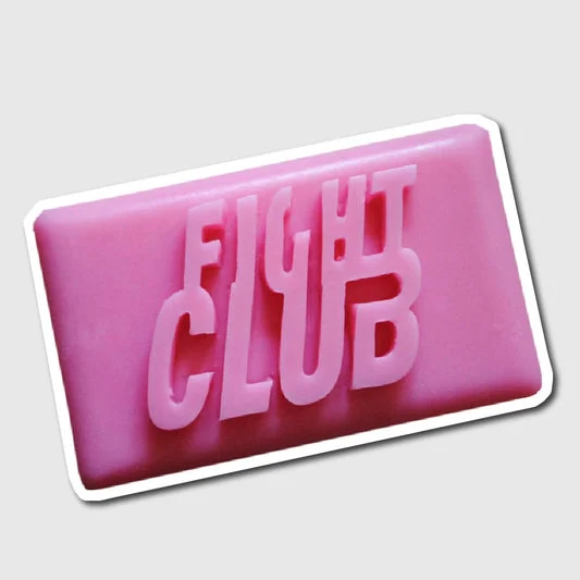 Fight Club Pink Soap Sticker