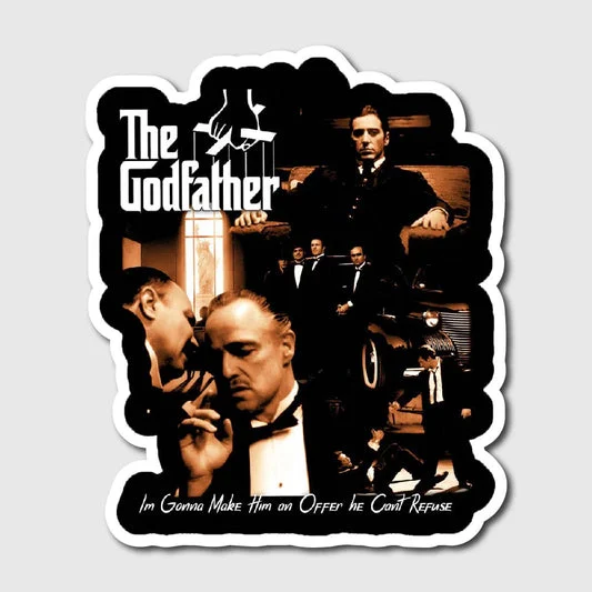 The Godfather Character Collage Sticker