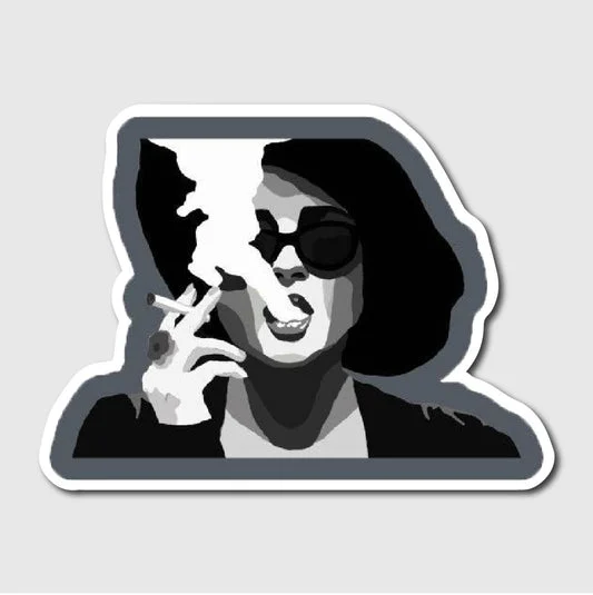 Fight Club Marla Smoking Sticker