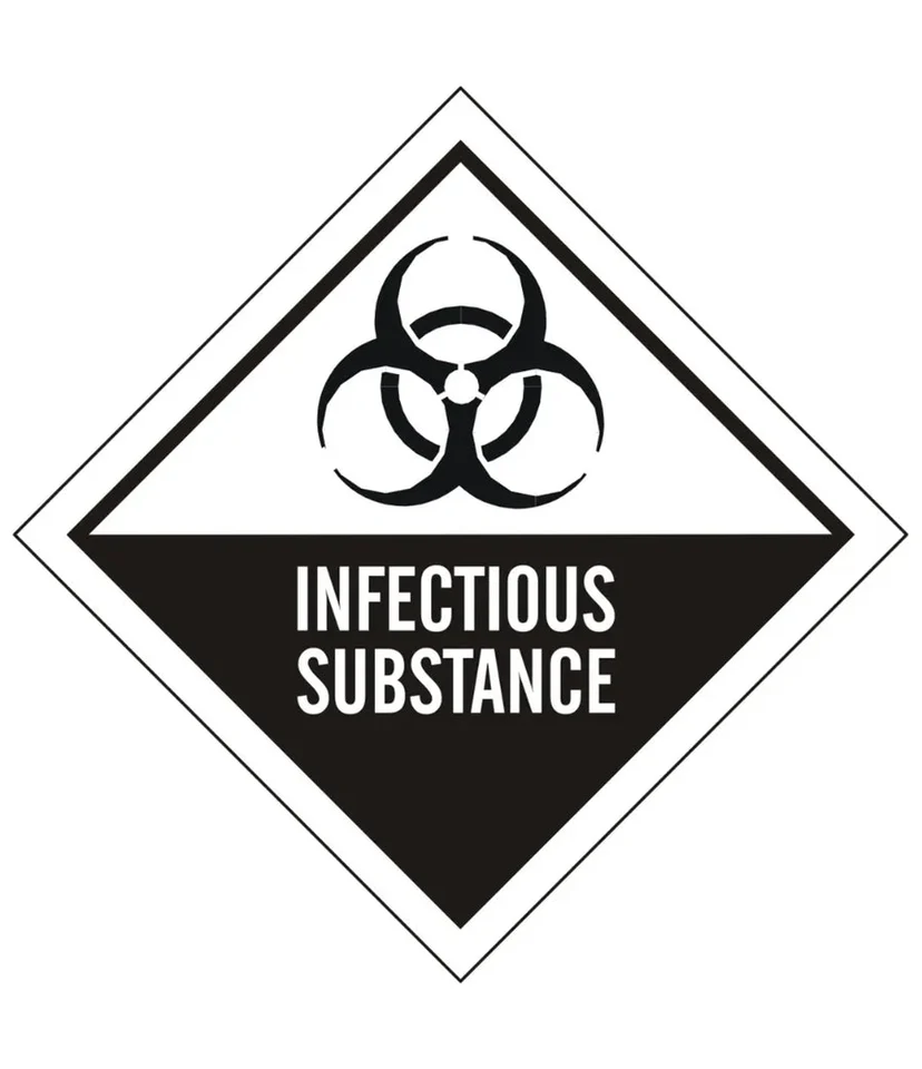 Infectious Substance Transport Diamond Sign