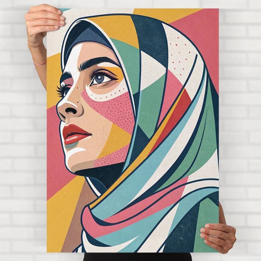 Abstract Hijabi Poster