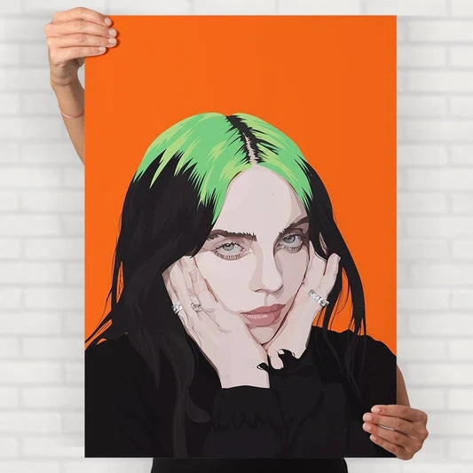 Billie Eilish Poster Celebrity Wall Art Poster