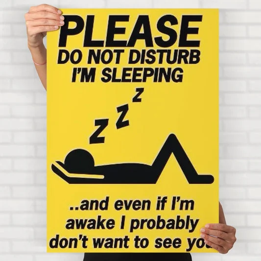 Dnd Im Sleeping Poster
