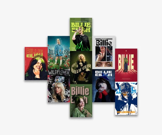 Billie Eilish Album And Portrait Poster Wall Set Poster