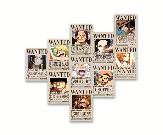 One Piece Wanted Poster Wall Set Poster