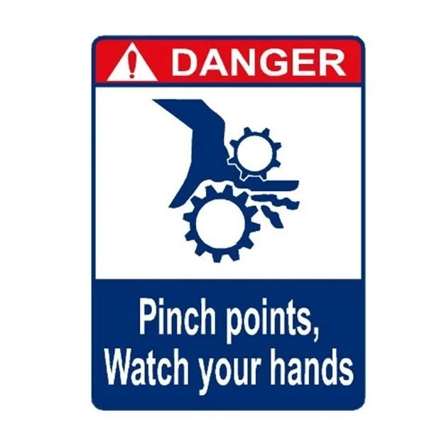 Danger Pinch Points Watch Your Hand Sign