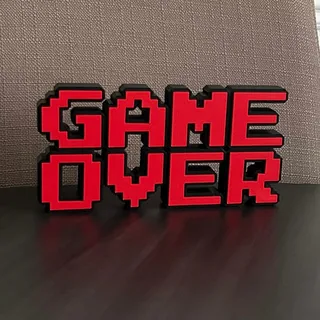 Game Over Pixel Wall Art