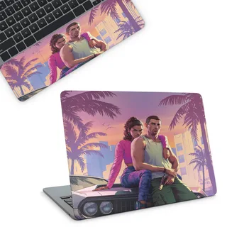 GTA Six Purple Top And Laptop Skin