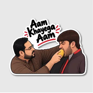 Aam Khayega Aam Meme Sticker