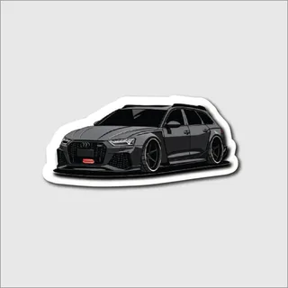 Black Audi Sport Hatchback Sticker