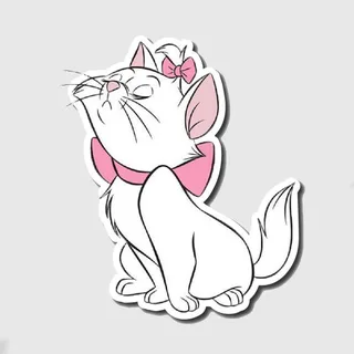 Aristocats Marie Sitting Sticker