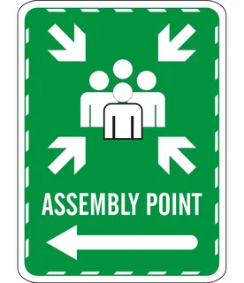 Assembly Point Sign Design 004
