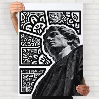 Abstract Doodles Poster