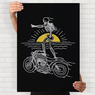 Aesthetic Skeleton Poster