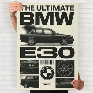 BMW E30 Poster