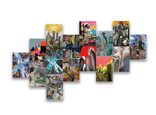 Cityscape Poster Set X15 A5 Poster Set Poster