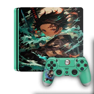 Demon Slayer Tanjiro Green PS4 Skin - product image