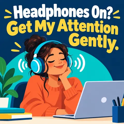 Headphones On? Get My Attention Gently.