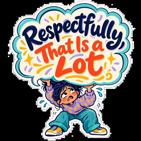 Respectfully, That Is a Lot