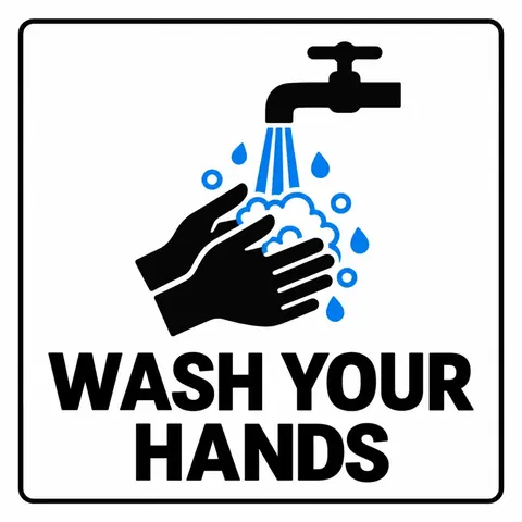 Classic Wash Your Hands sign
