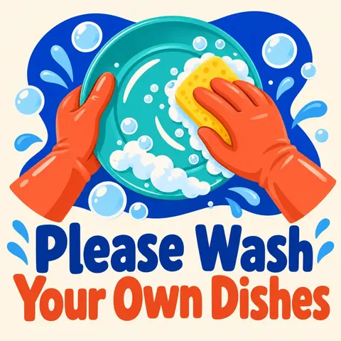 Please Wash Your Own Dishes
