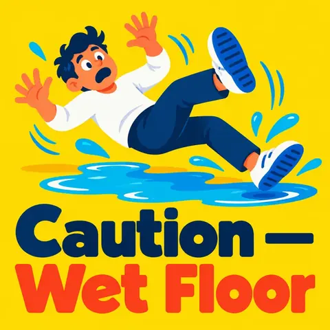 Caution ,  Wet Floor