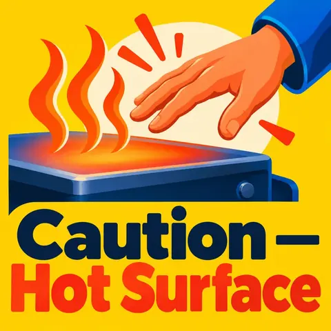 Caution ,  Hot Surface